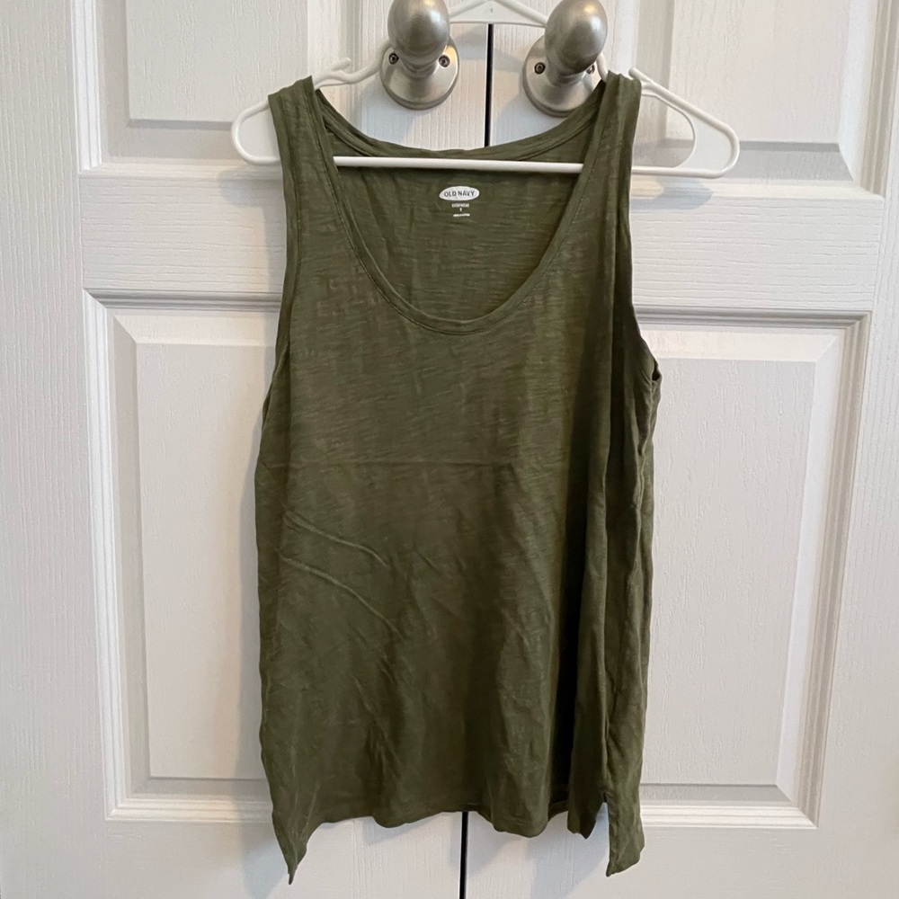 Army Green Cotton Tank